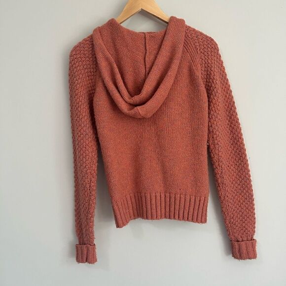 Guide Series Gander Mtn Womens Zip Up Sweater Hood Muted Orange - Picture 5 of 8